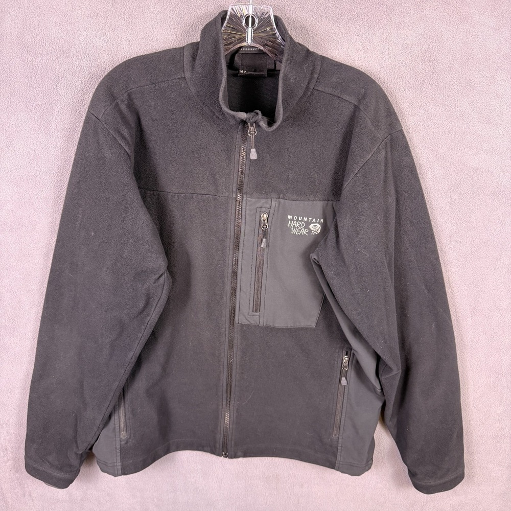 Mountain Hard Wear Jacket Men L Fleece Outdoors Hiking Work Gorpcore Black